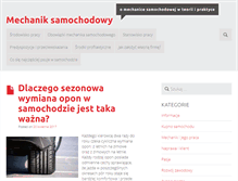 Tablet Screenshot of mechanik-samochodowy.com.pl